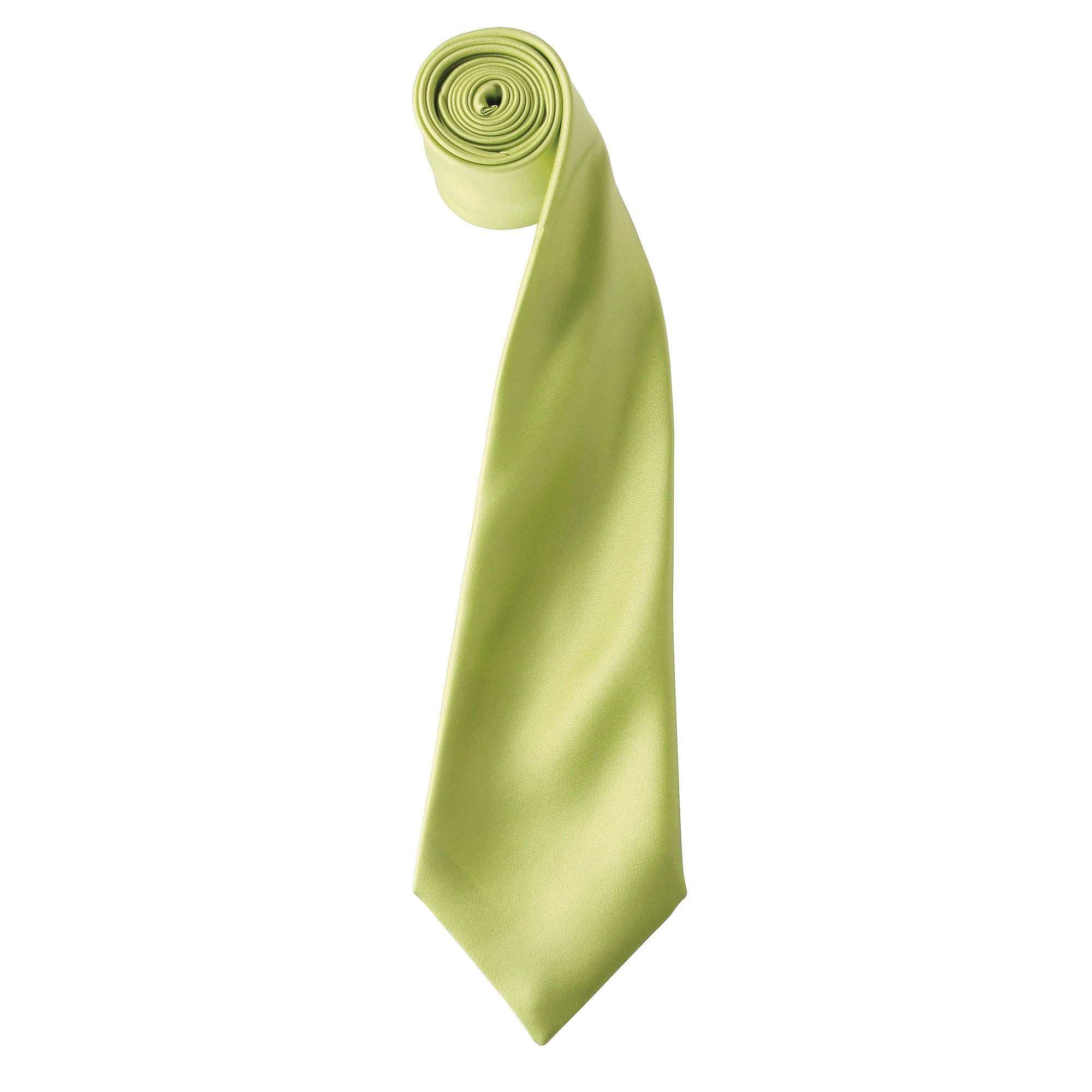 Premier Herren-Krawatte aus Satin (schmale Klinge) (Limette) Image