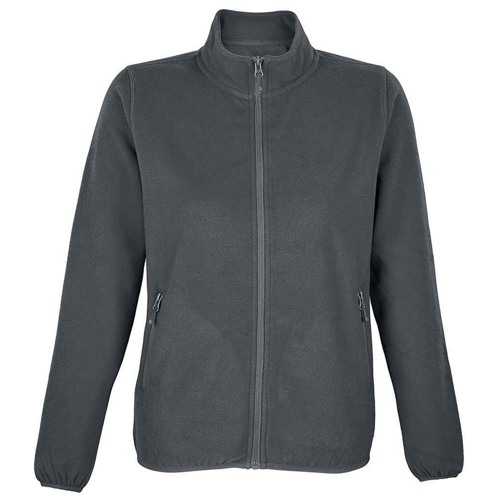 SOLS Womens/Ladies Factor Microfleece Recycled Fleece Jacket (Charcoal) Image