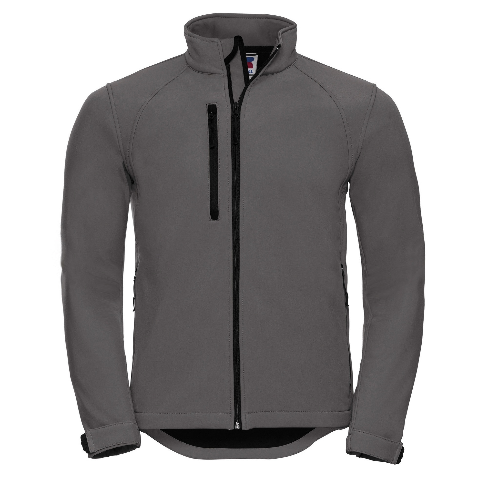 Russell Mens Water Resistant & Windproof Softshell Jacket (Titanium) Image