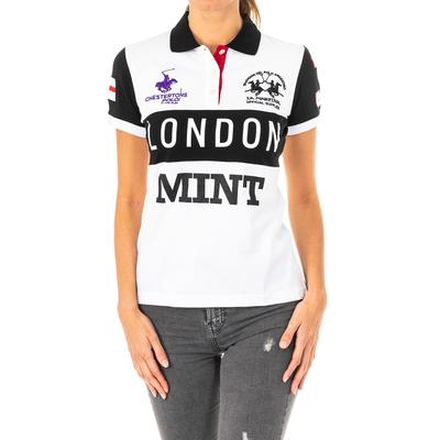 Kurzärmeliges Damen-Poloshirt mit kontrastierendem Reverskragen 2WPG79 Image
