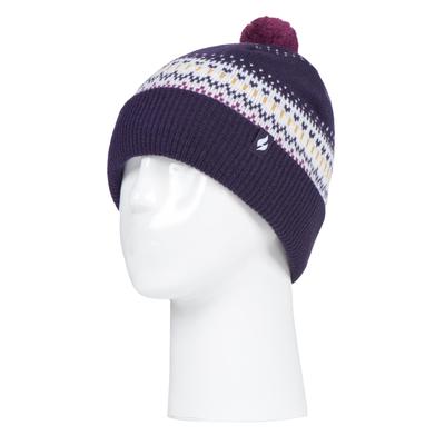 HEAT HOLDERS - Damen / Frauen gestrickte Beanie Bommelmütze mit Pom Pom Image
