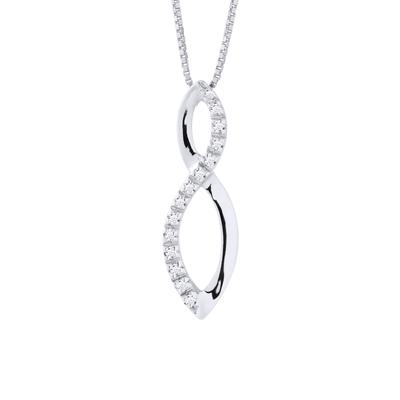 DIADEMA - Halskette mit Diamanten - Weißgold Image