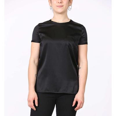 Manila Grace T-Shirt Schwarze Bluse