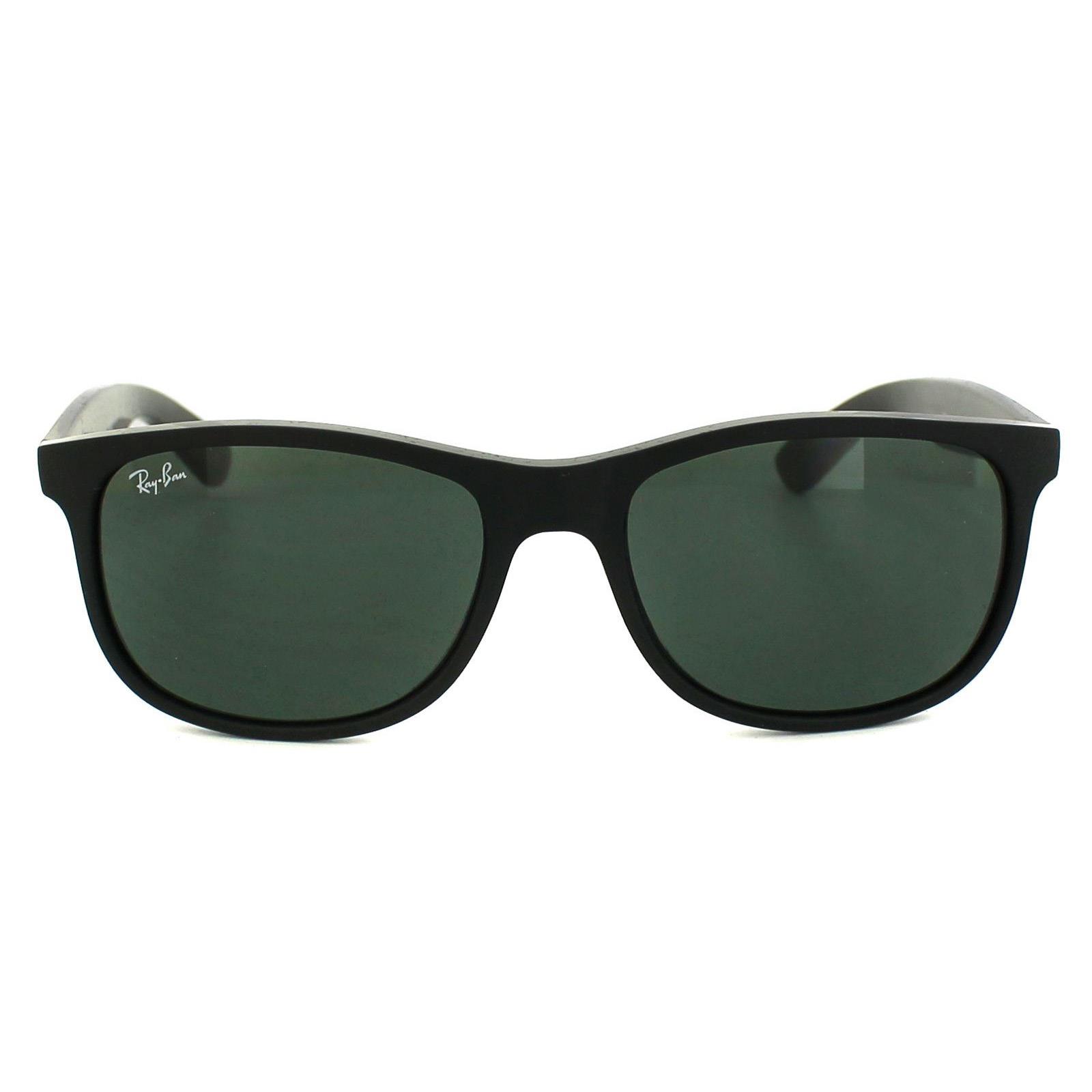 Ray-Ban Sonnenbrille Andy 4202 606971 Mattes Schwarz Grün Image