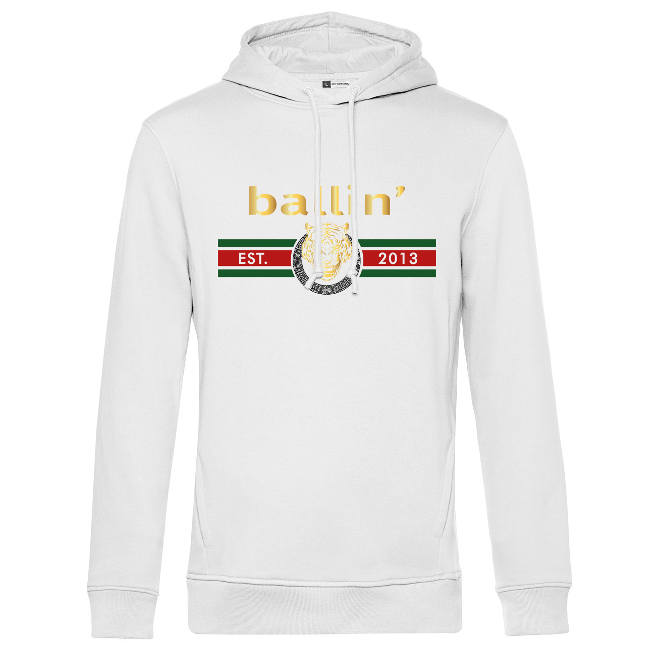 Tiger Lines Hoodie von Ballin Est. 2013 in der farbe Weiss und in größe XXL. Image