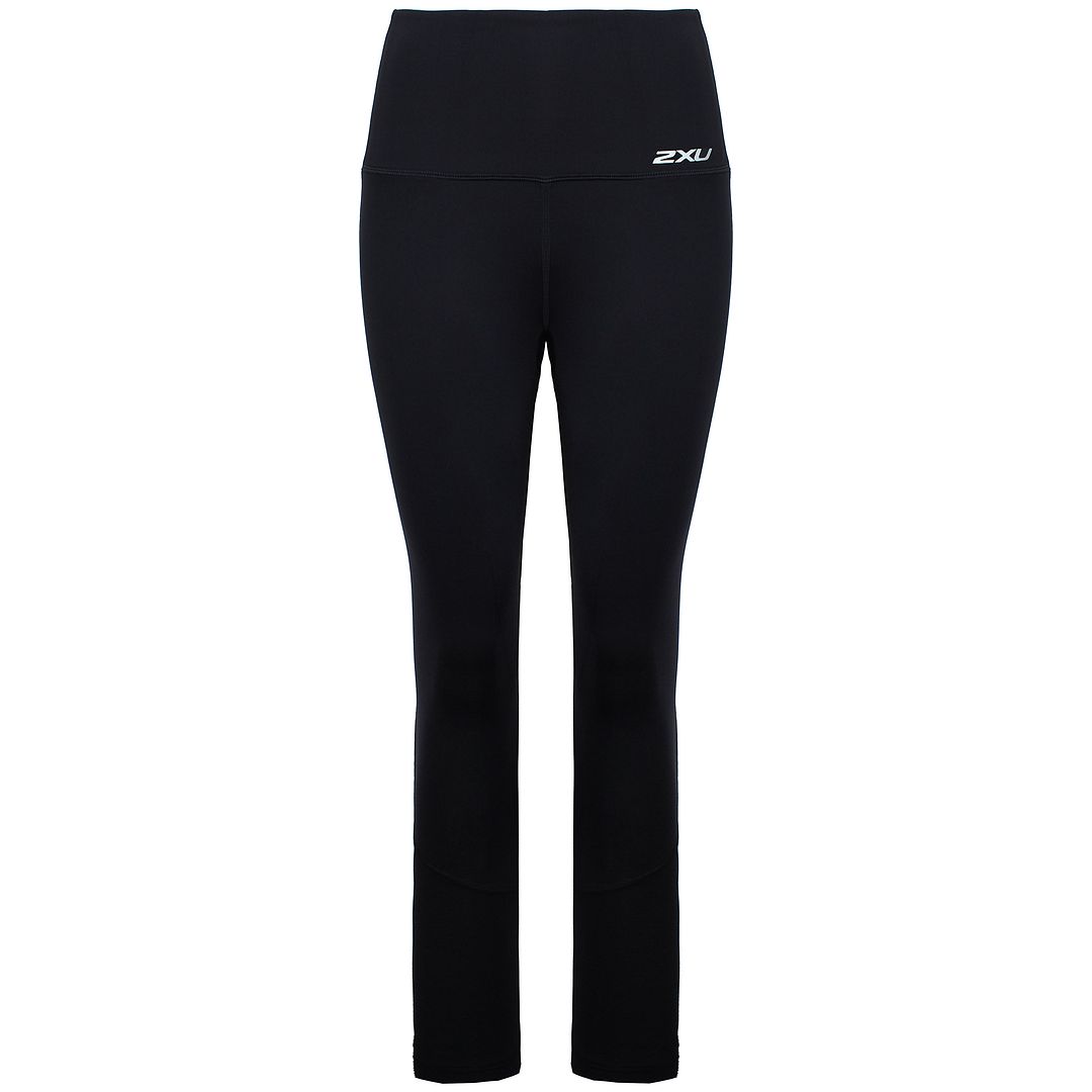 2xu Hi-Rise-Kompression Womens Schwarz/Silber-Strumpfhose Image