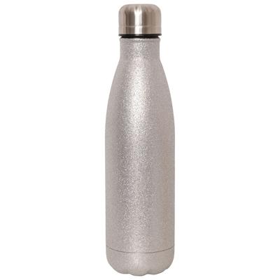 Dare 2B Glitter Metall Wasserflasche (Silber) Image