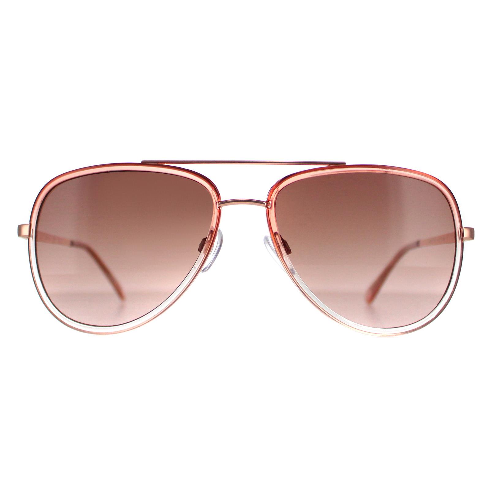 Guess Aviator Womens glänzend rosa Rauch Gradient GF0417 Image