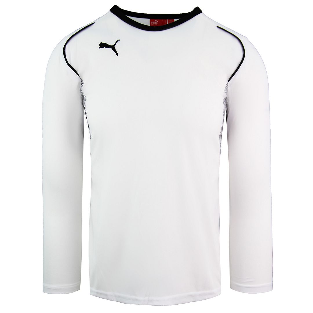 Puma V5.08 Langarm V-Ausschnitt White Mens Football Top 700472 04m Image