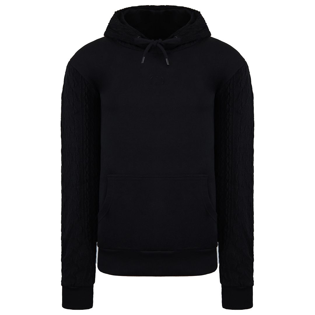 Krimineller Schaden Kabel Männer schwarzer Kapuzenpullover Image