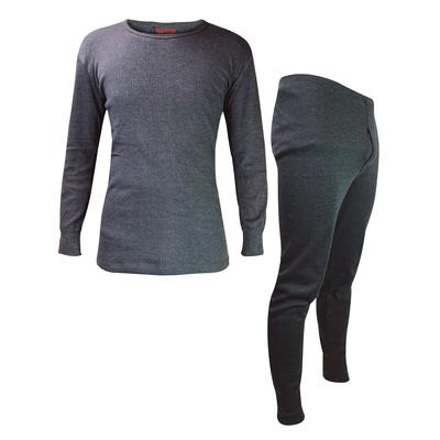 Herren Thermo-Unterwäsche-Set | Wärmespender | Winter Long Sleeve Top & Long Johns - Charcoal Image