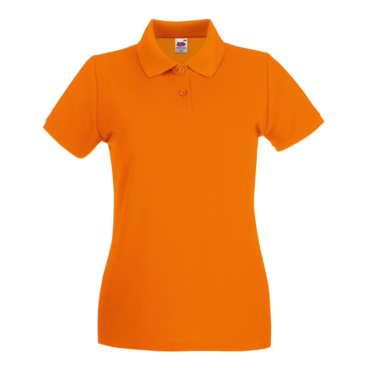 Fruit Of The Loom Damen Lady-Fit Premium Kurzarm-Poloshirt (Orange) Image