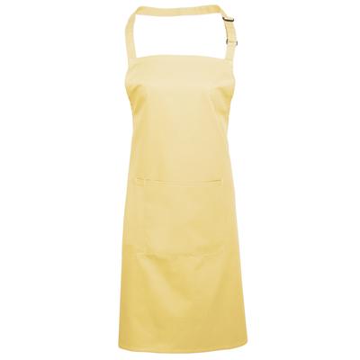 Premier Damen/Damen Farben Bip Schürze mit Tasche (2er Pack) (Zitrone) Image