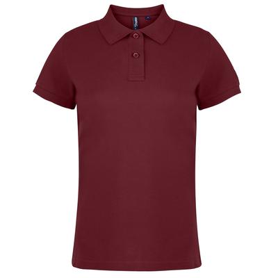 Asquith & Fox - Unifarbenes Poloshirt - Damen (Bordeaux) Image
