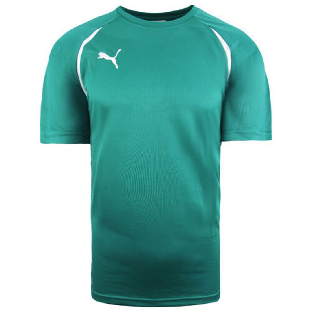 Puma Vencida Kurzarm Crew Crew Hals Green Mens Football Top 700754 05 Image