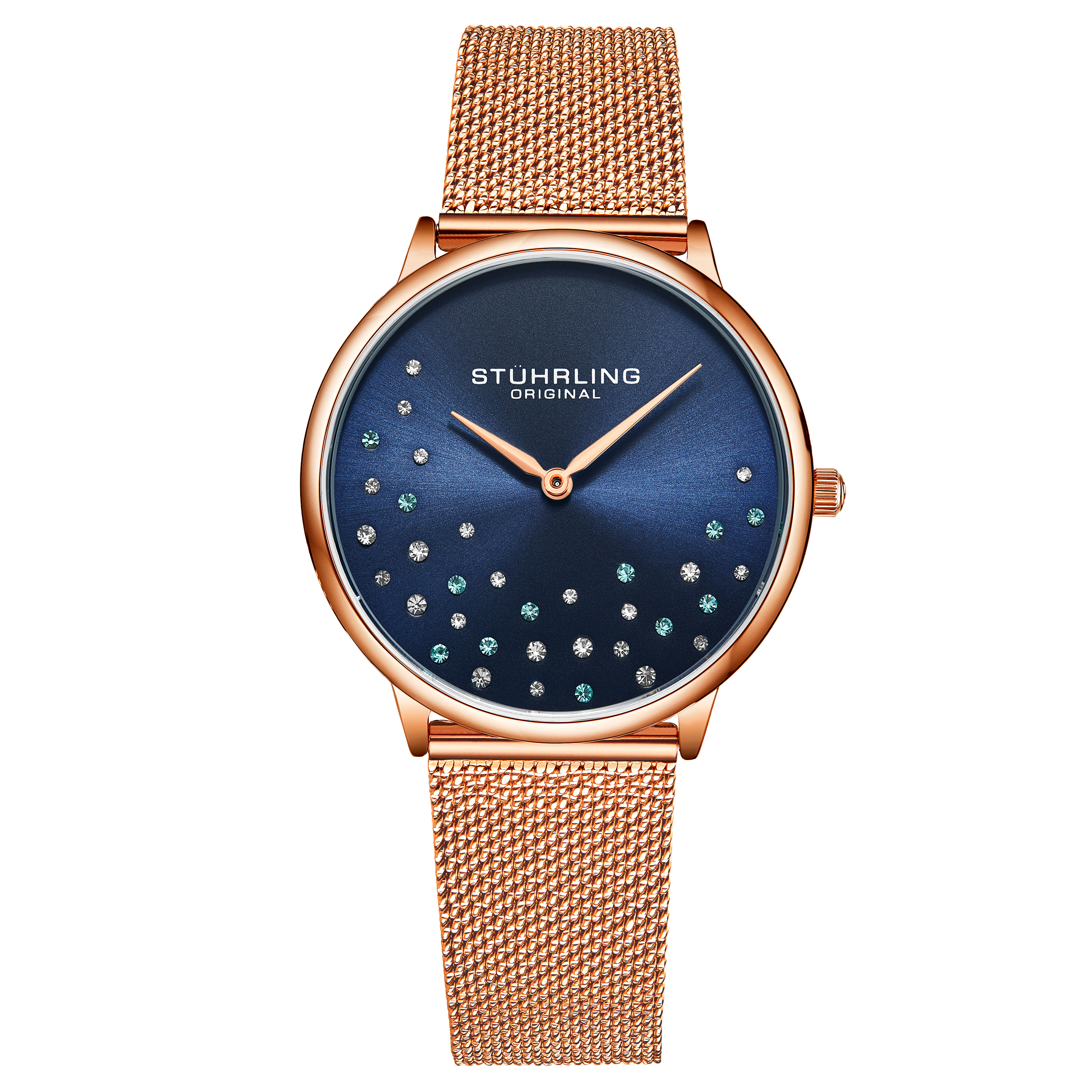 Rose Gold und Blau Symphony Quartz 38mm Image