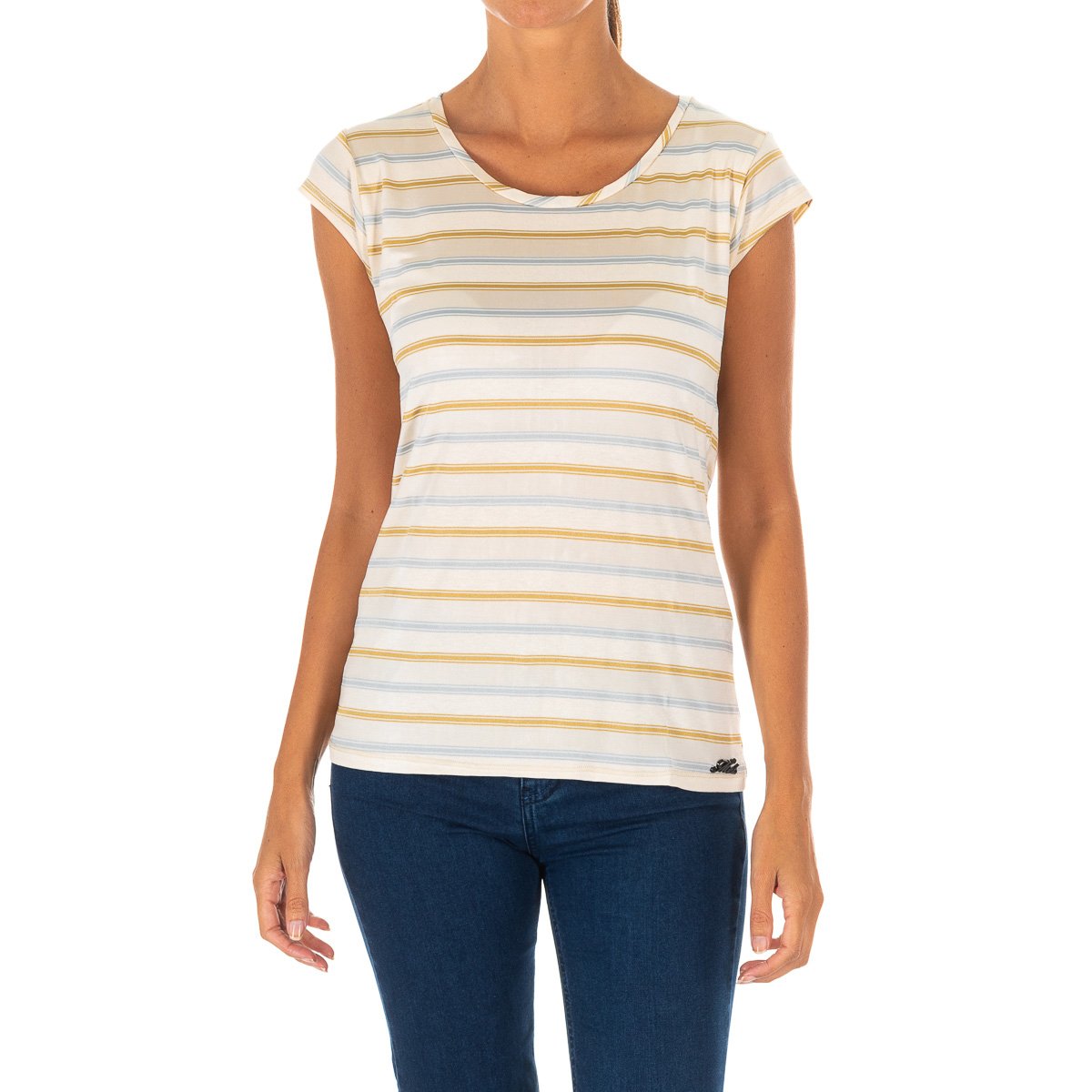 Kurzarm-T-Shirt mit Rundhalsausschnitt für Frauen 10DMC0121 Image