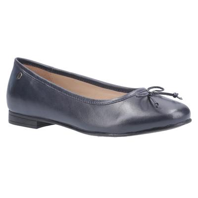 Hush Puppies Womens/Ladies Naomi Slip On Leder Ballett Pumpe (Navy) Image