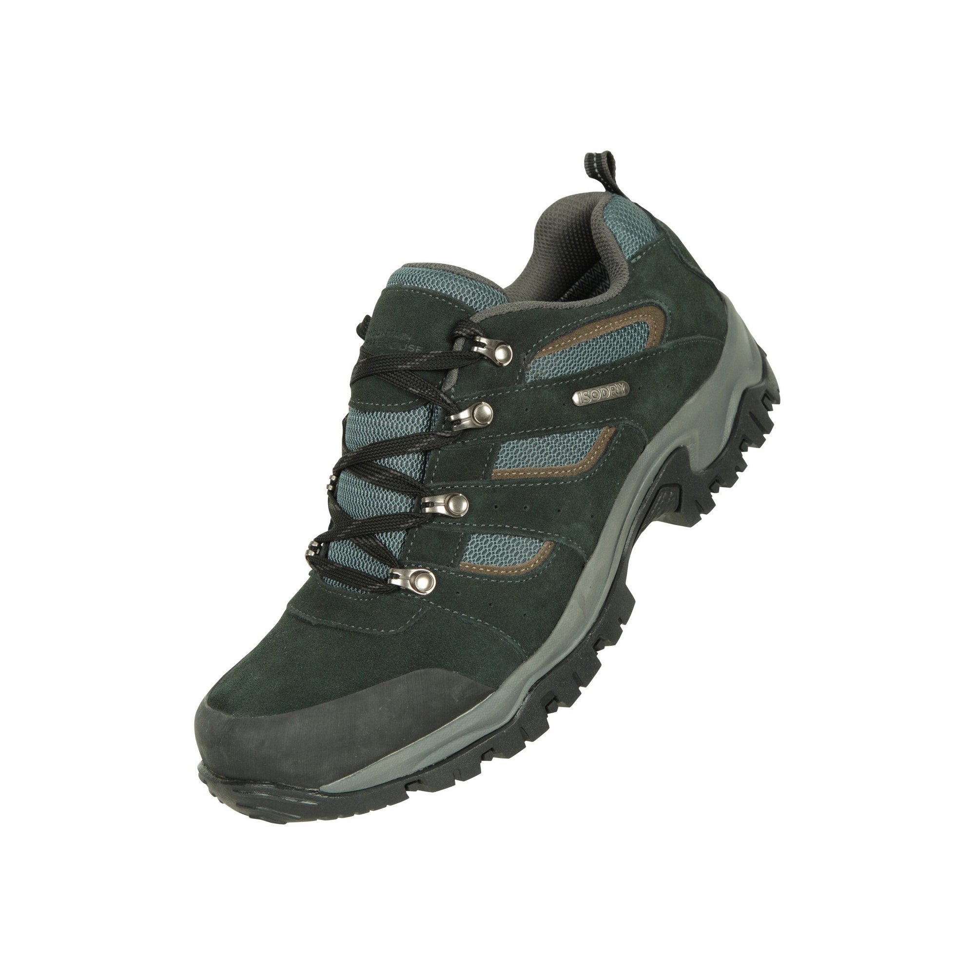 Mountain Warehouse Herren Voyage Wildleder wasserdichte Wanderschuhe (schwarz)