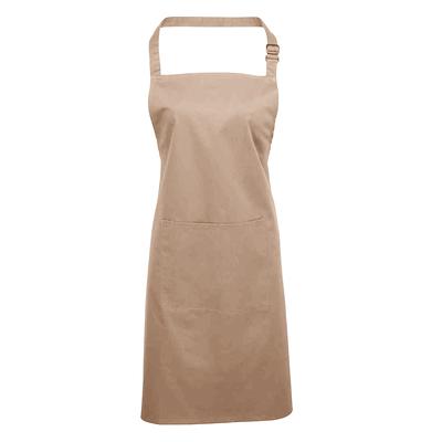 Premier Unisex Erwachsene Farben Tasche Vollschürze (Latte) Image
