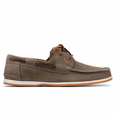 Clarks Pickwell Sail Mens Brown Schuhe Image