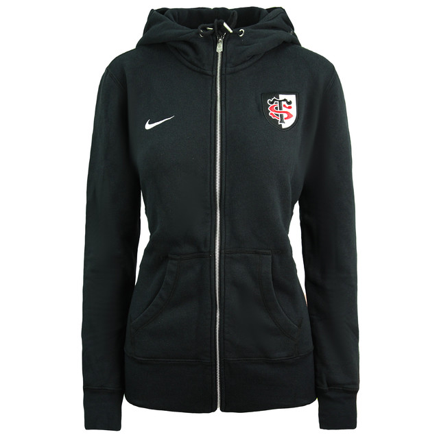 Nike Rugby Stade Toulousain Zip-Up-Hoodie Damen Schwarz Pullover 454221 010 Image