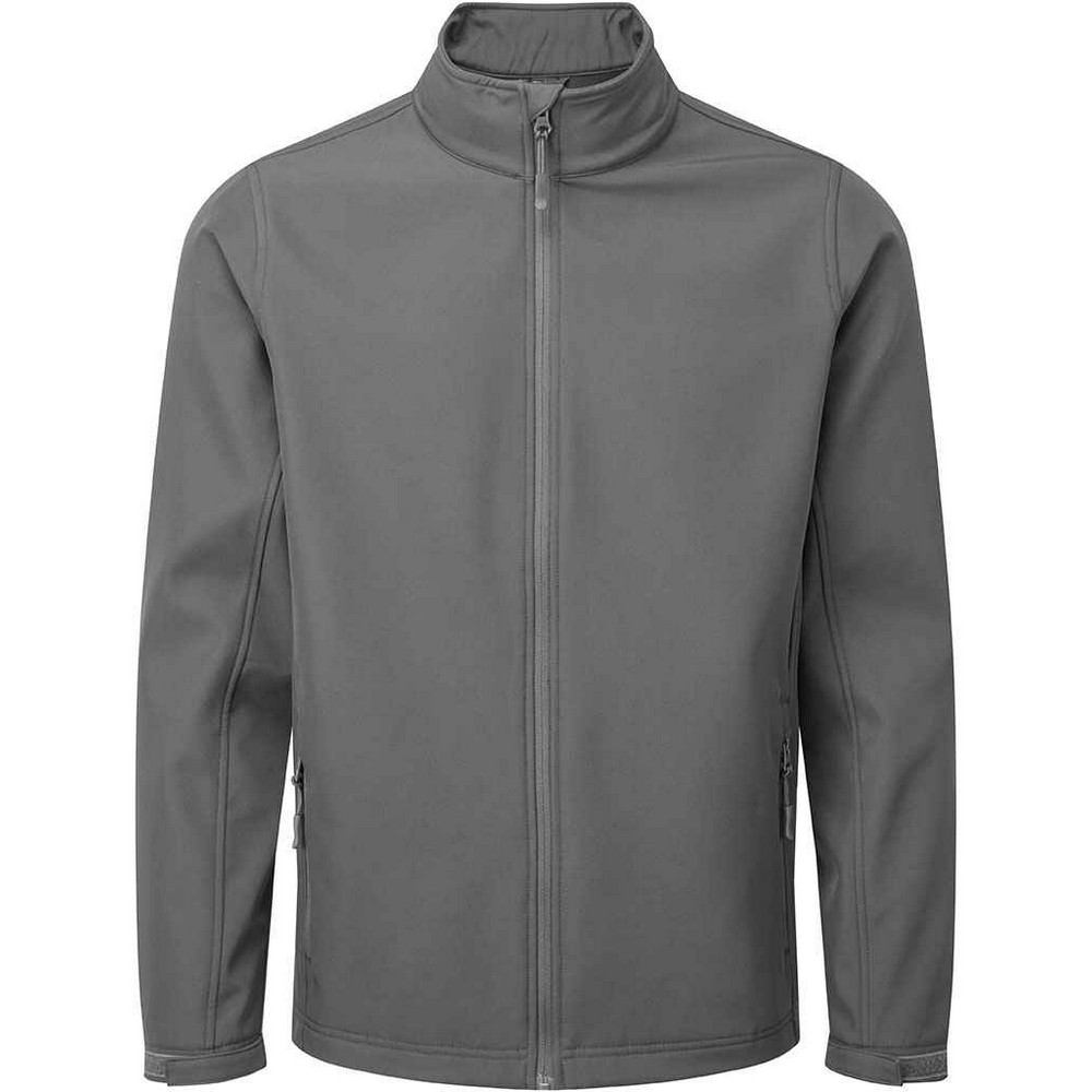 Premier Mens Recycled Wind Resistant Soft Shell Jacket (Dunkelgrau) Image