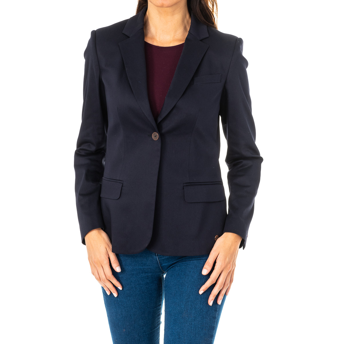 Langärmeliger Blazer mit Reverskragen KWJ001 woman Image