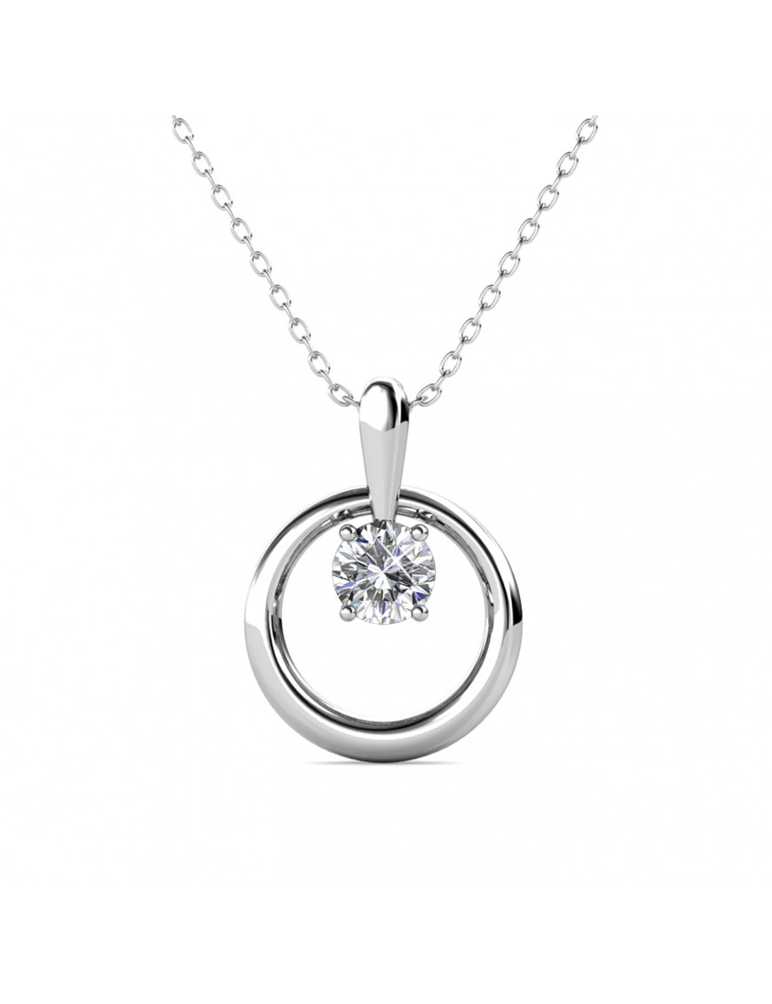 Octavia-Anhänger - Silber und Kristall Image