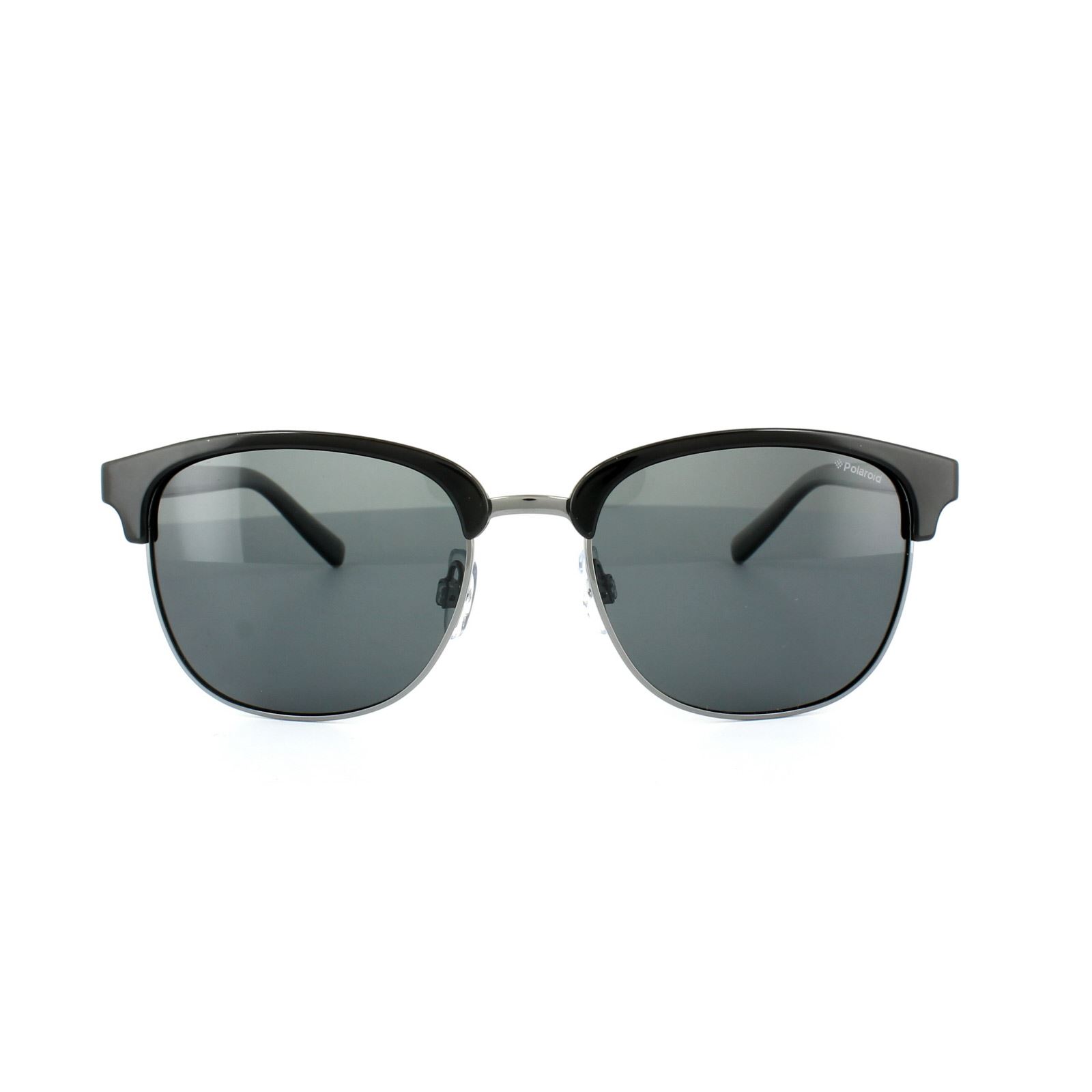 Polaroid Runde Unisex dunkel Ruthenium grau grau polarisierte Sonnenbrille Image