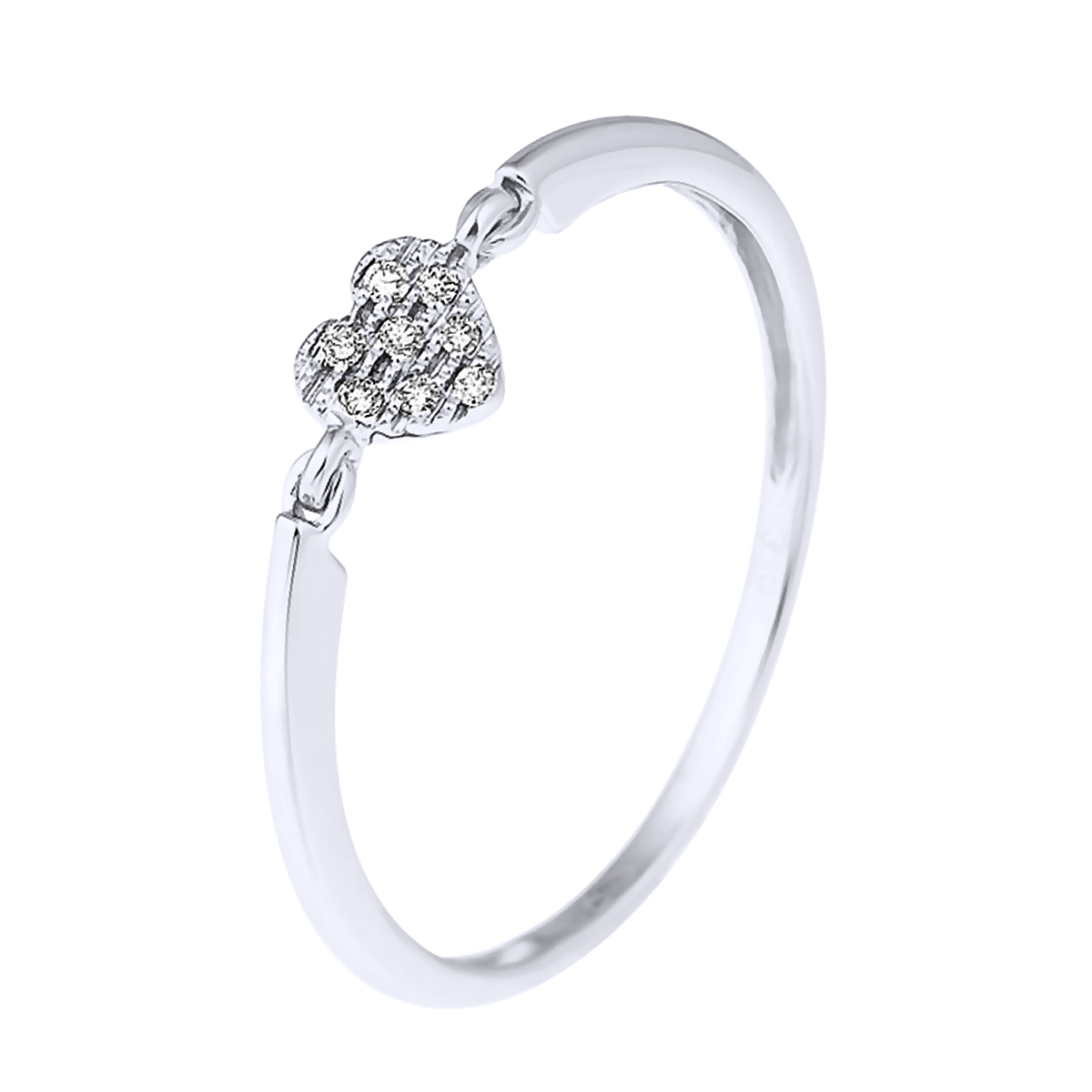 DIADEMA - Ring - Herz - Diamanten - Weißgold Image