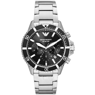 Emporio Armani Diver Silber Herren Armbanduhr AR11360