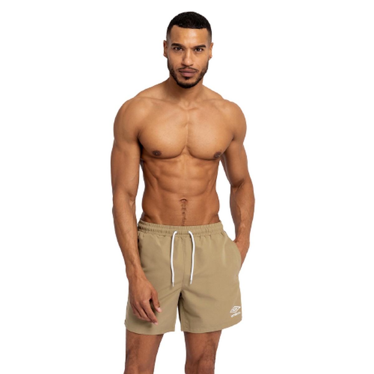 Umbro Herren Taped Swim Shorts (Khaki) Image