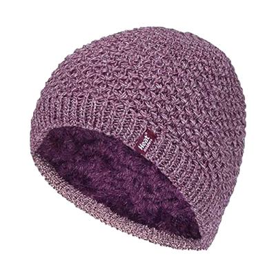 Wärmehalter - Ladies Knit Fleece gefüttert Warm Thermal Beanie Hat Image