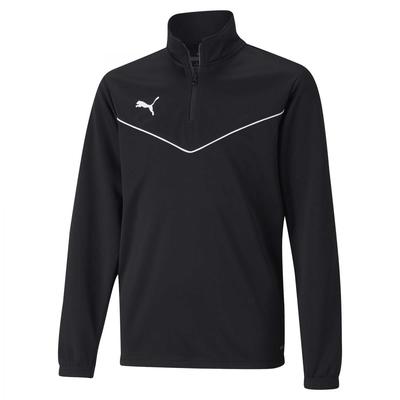 Puma Teamrise Sweatshirt 1/4 Zip Top Jr schwarz