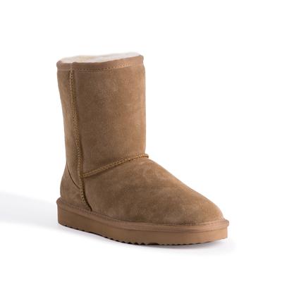 Aus Wooli "Cronulla" Australien Mitte Kalb Schaffell Stiefel, Tan Image