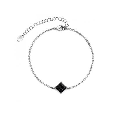 Calle-Armband - Silber und Schwarz