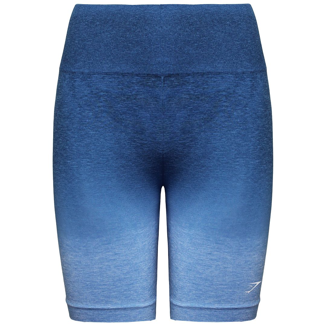 Gymshark adaptieren Ombre nahtlose Frauenblaue Shorts Image