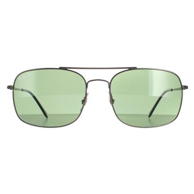 Ray-Ban Aviator Herren Gunmetal Grün Polarisiert RB3611