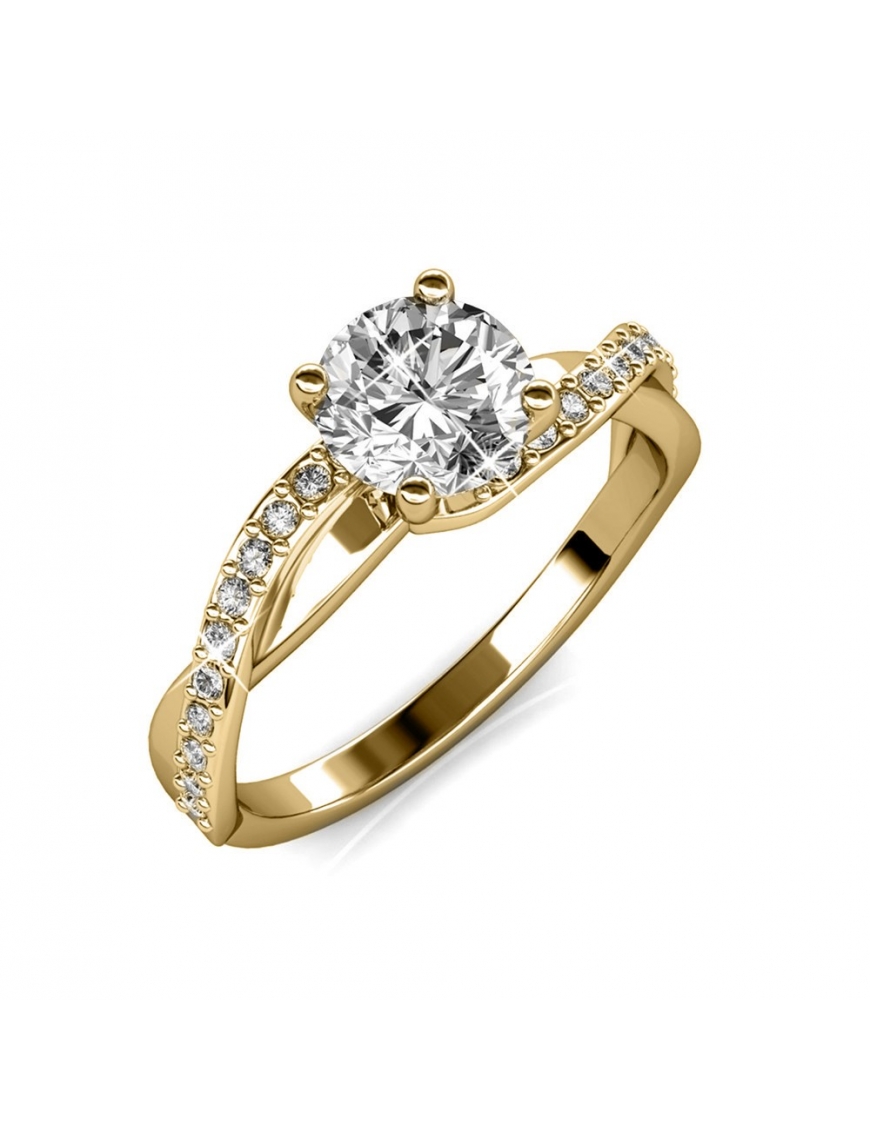 Eleanor Ring - Gold und Kristall Image