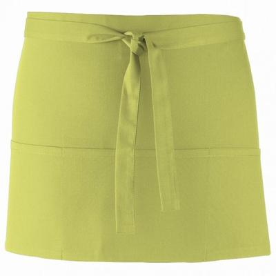 Premier Ladies/Womens Colours 3 Pocket Schürze (2er-Pack) (Limette) Image