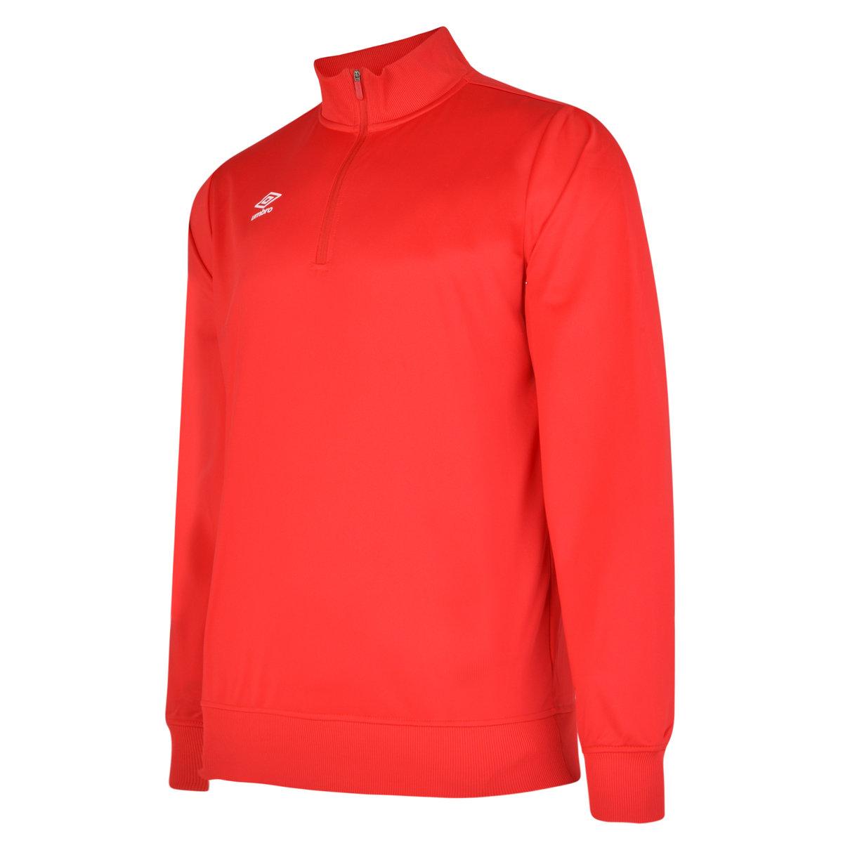 Umbro Herren Club Essential Half Zip Sweatshirt (Zinnoberrot) Image