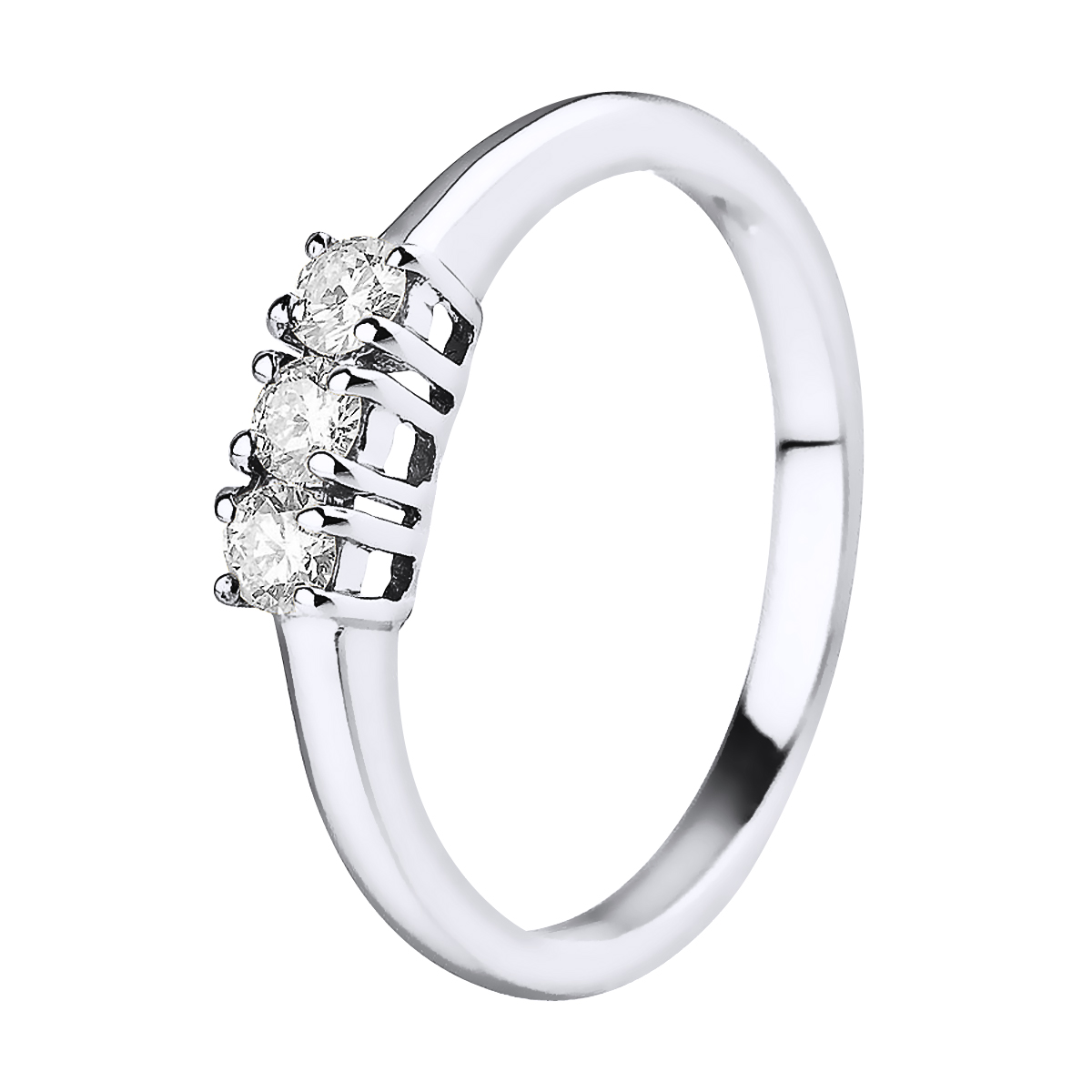DIADEMA - Ring - Trilogie Diamant - Weißgold Image