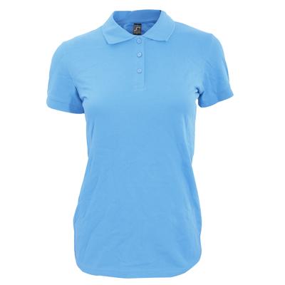 SOLS Womens/Ladies Perfect Pique Short Sleeve Polo Shirt (Himmelblau) Image