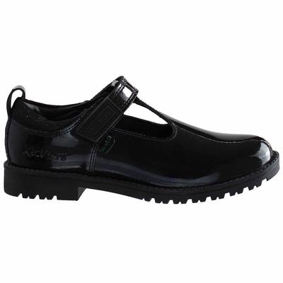 Kicker Lachly T-Bar Kinder schwarze Schuhe