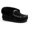 Aus Wooli "Waterloo" Australien Hand Stitched Womens Schaffell Mokassin, schwarz