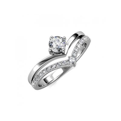 Zinnia Ring - Silber und Kristall Image