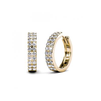 Glamour-Ohrringe - Gold und Kristall Image