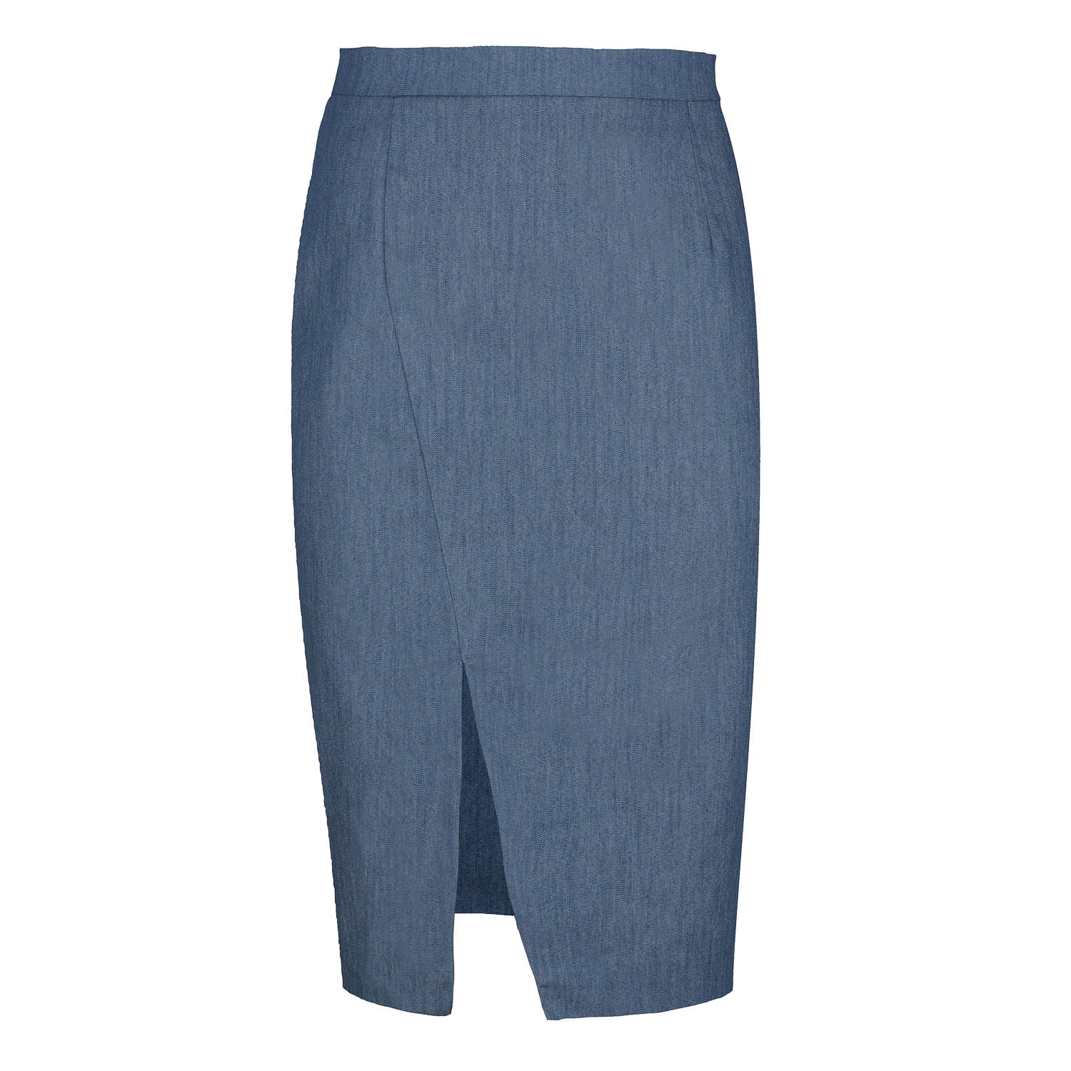 Blauer Bleistiftrock im Denim-Stil Image