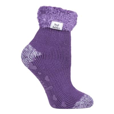 Rutschfeste, niedrig geschnittene Thermo-Slipper-Bettsocken für Damen mit Griffen Image